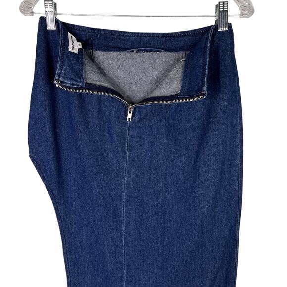 Superdown Tirza Maxi Skirt Denim 24 New - Picture 11 of 14